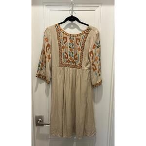 Aarke Ritu Kumar Dress Womans Size XS 100% Cotton Embroidered